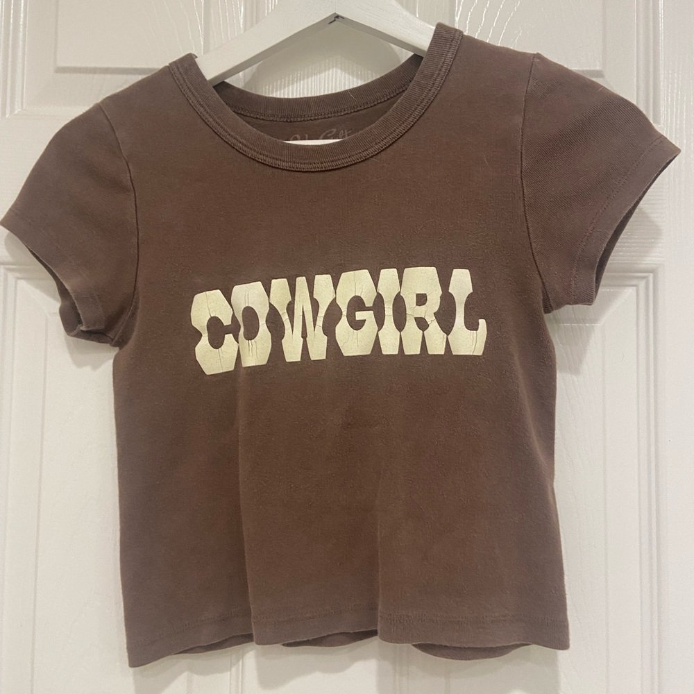 Brandy Melville brown cowgirl shirt - Picture 2 of 4